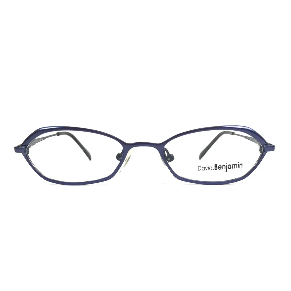 David Benjamin Petite Eyeglasses Frames DB-114 C3 Blue Oval Full Rim 45-17-135